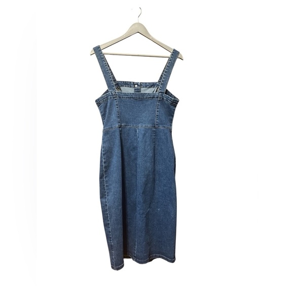 Denim & Co. Button-Front Denim Dress – Size 10 - Picture 2 of 4